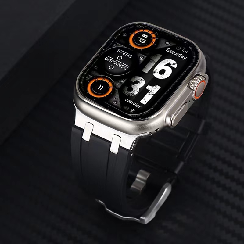 Suitable for Apple Watch Ultra 3 Strap, Apple Watch S11 Modified Liquid Rubber iWatch Se3 New Model