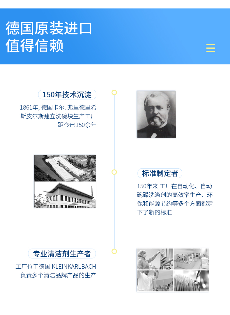 德国原装进口 Fertig 12效合一 洗碗机专用洗碗粉块 480g*2盒 图14