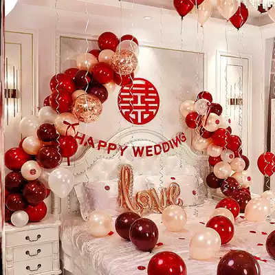 Wedding room decoration Simple atmosphere European-style wedding room set New house net celebrity ins decoration Men and women Fangjia bride