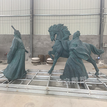 Bronze Sculpture Ancient Horse Characters Outdoor Campus Culture Placement Foundry Bronze Imitation Bronze Classic Celebrities Great Sculpted to do