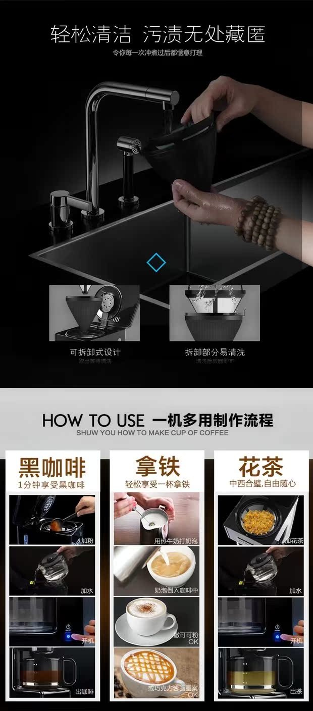 Hộ gia đình nhỏ bán tự động Ý áp suất cao máy xay cà phê mới hấp nồi hơi cà phê ấm pha cà phê đầy đủ - Máy pha cà phê máy pha cà phê delonghi
