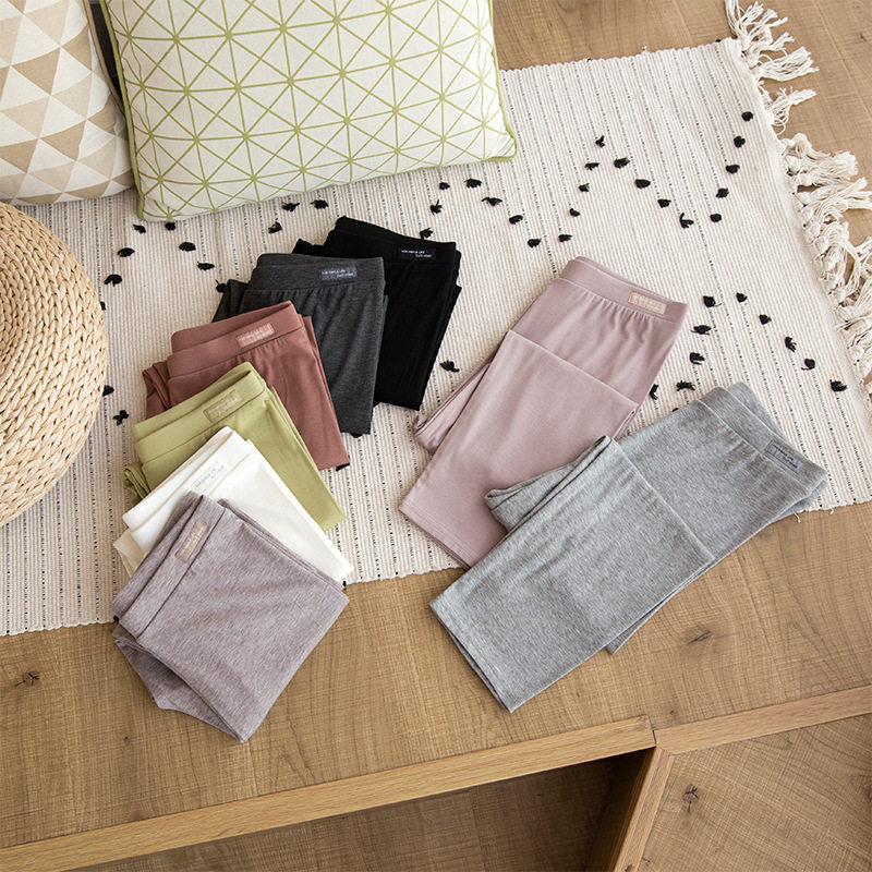 Modal cropped pants women's outer wear thin summer elastic self-cultivation high-waist casual all-match tight-fitting trend underwear