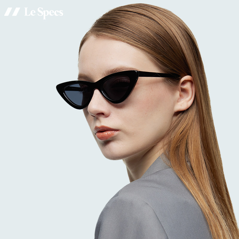 Le Specs retro cat eye sunglasses black fashion star with the same sunglasses female THE LAST LOLITA