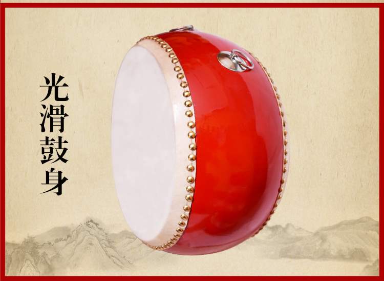 Trống 5 inch da bò trống trẻ em đồ chơi trống bộ gõ trống trống trống mẫu giáo trống - Đồ chơi nhạc cụ cho trẻ em đàn em bé