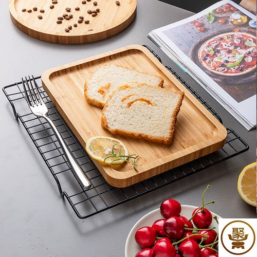 Деревянный поддон творческий пицца бамбук деревянный домашний чайный поднос японский стиль прямоугольный торт с твердым деревянным чашкой деревянный