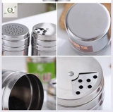 Нордическая коробка порошок горшок с большим приправами кухни спрыгнуть поры из нержавеющей стали разбрызгиваемые коммерческие материалы для барбекю банки для барбекю