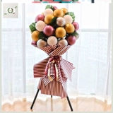 Свадебное украшение для двора, свадебное украшение в сельской местности, на открытом воздухе, креативное праздничное украшение, принадлежности для открытия двери, воздушный шар, корзина с цветами