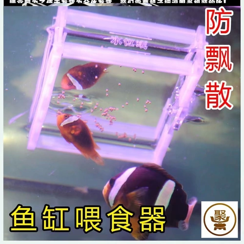 Артефактное кормление рыб, акриловая кормушка с кольцом для кормления, плавающее прозрачное кольцо для кормления, подвесная большая кормушка