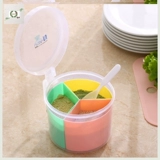 Ящик для приправы домохозяйства красочная интегрированная сплит -цветовая раунда приправа 3 -1 -1 приправа может ловить бесплатную доставку