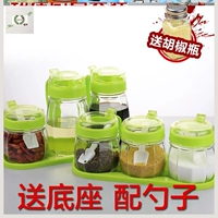 Зеленый 2 масляного горшка+4 приправа банки+база