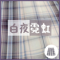 White night neon jk uniform pleated skirt set shirt sailor suit grid skirt set genuine full set of basic summer