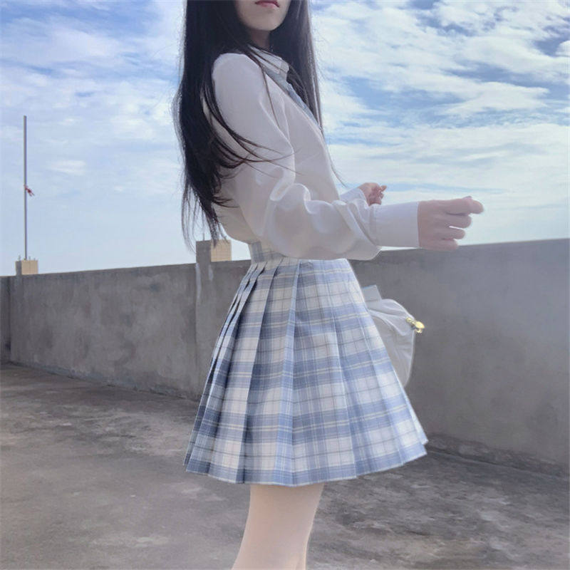 Bai Ming jk skirt set of uniform suit shirt full set of genuine Japanese college style basic school uniform class uniform summer