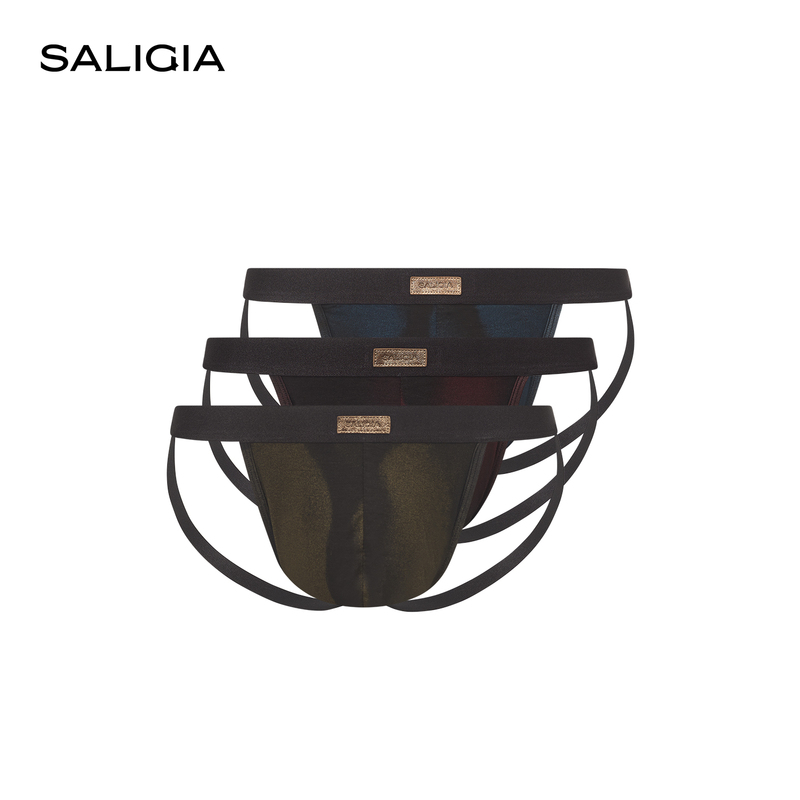 SALIGIA Lost Dawn 100S Tencel Lyocell Gradient Print Men's Double Tights Underwear