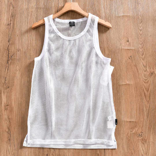 Летний пуловер с узкими плечами, жилет из ледяной сетки