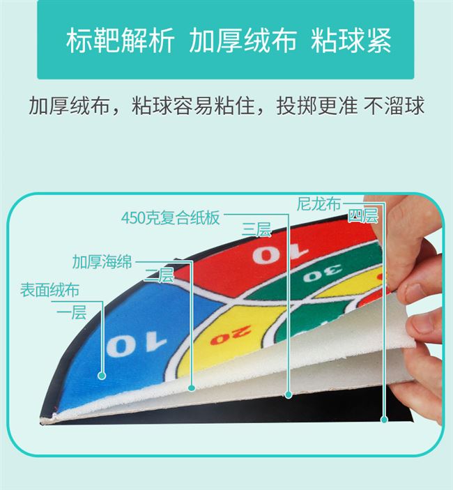 Phi tiêu phi tiêu nhắm mục tiêu trẻ em trong nhà và ngoài trời đồ chơi cha-con dính vải bóng phi tiêu mục tiêu đĩa an toàn phi tiêu // - Darts / Table football / Giải trí trong nhà phi tiêu nhựa