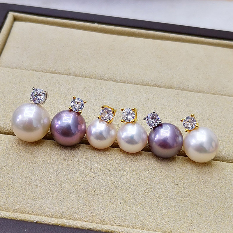 Crown Princess Pearl Pendant s925 Pure Silver Necklace Brief About 100 Ride To Girlfriend Birthday Gift Pink Purple Pearl
