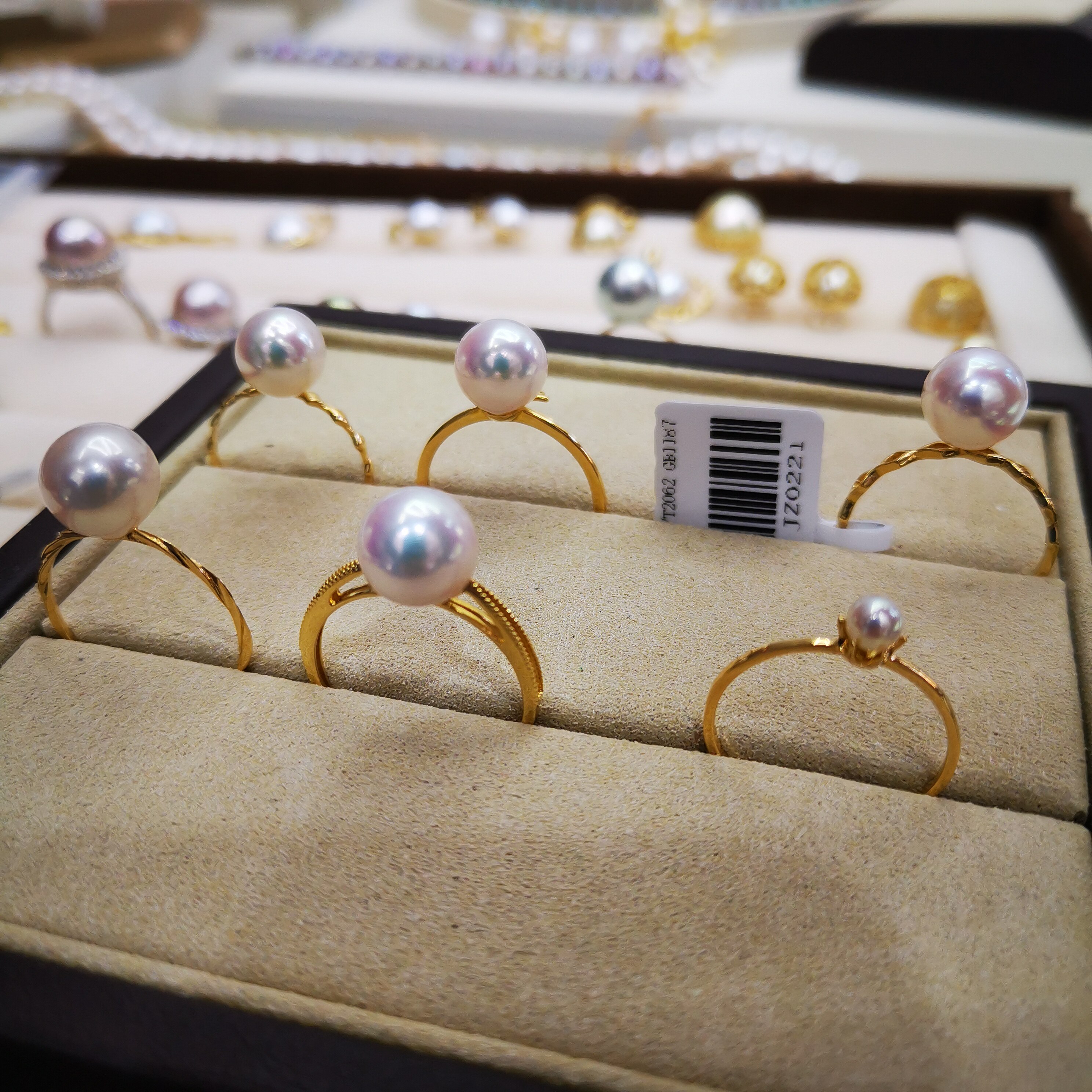 Dragon sister natural seawater akoya pearl ring women's fashion ins niche fashion personality exquisite design ring