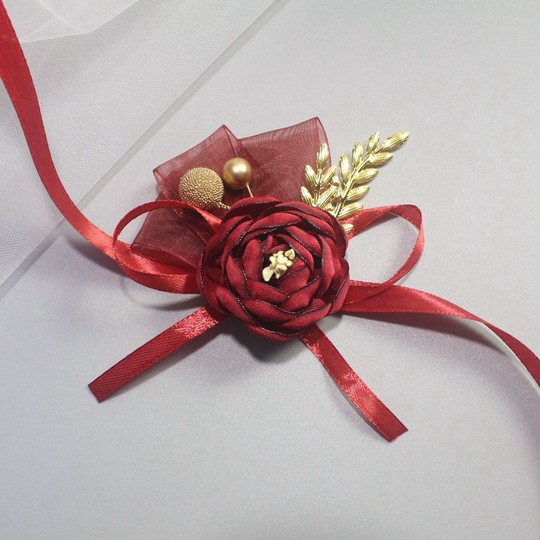 森系伴郎伴娘手腕花结婚胸花新娘新郎胸花结婚新娘手腕花姐妹团