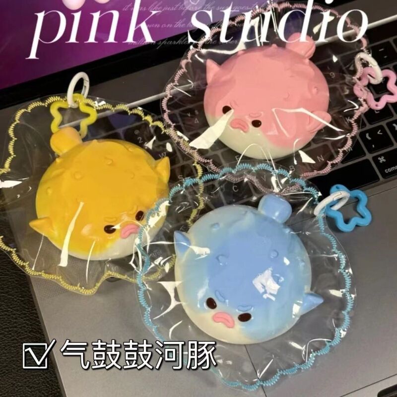 Little Red Book's Same Style Puffer Fish Squishy Toy, Super Soft and Squishy, with a Watery and Creamy Feel, DIY Stress-Relief Homemade Toy