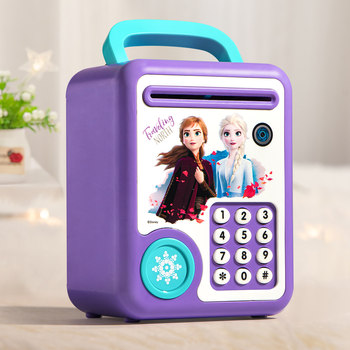 Authentic Disney Piggy Bank Frozen Piggy Bank Kidsren's Early Education Educational Toys Girls Gift Box Gift
