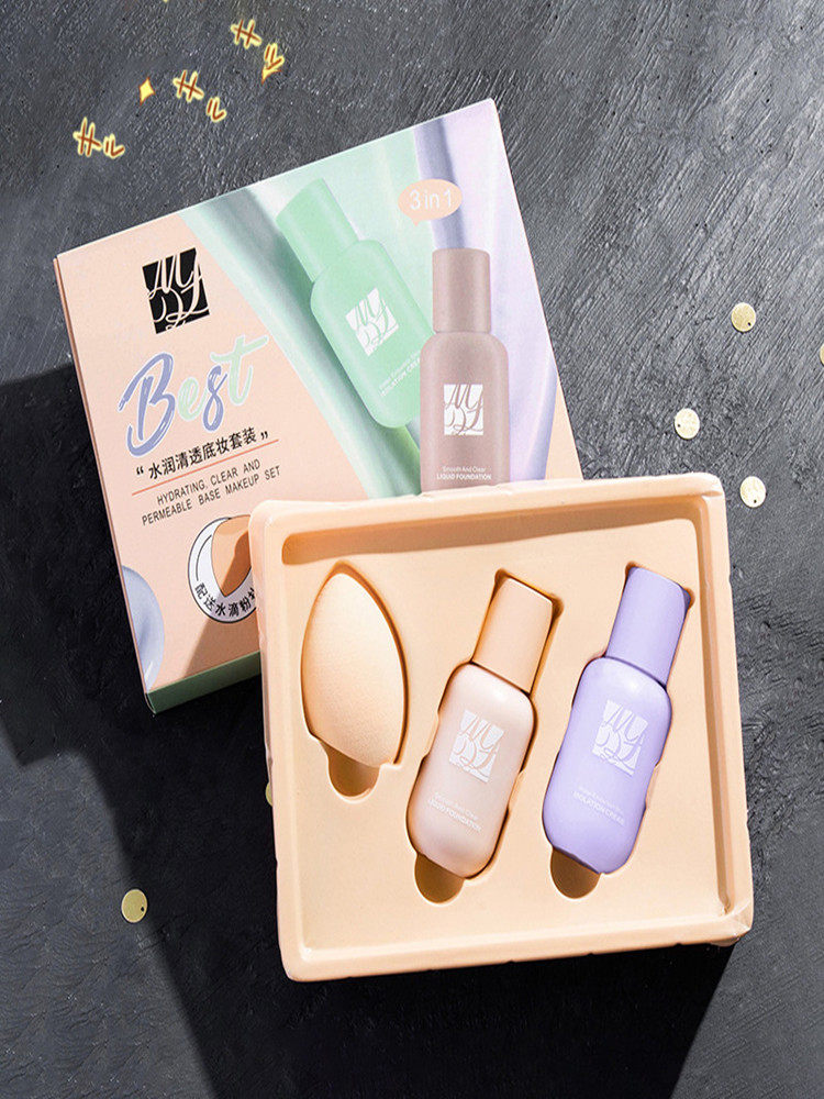Isolation cream liquid foundation set before makeup milk girl moisturizing oil control student two-in-one concealer Li Jiaqi recommends parity
