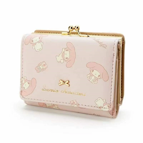 Японский бумажник, полиуретановый короткий милый детский замок