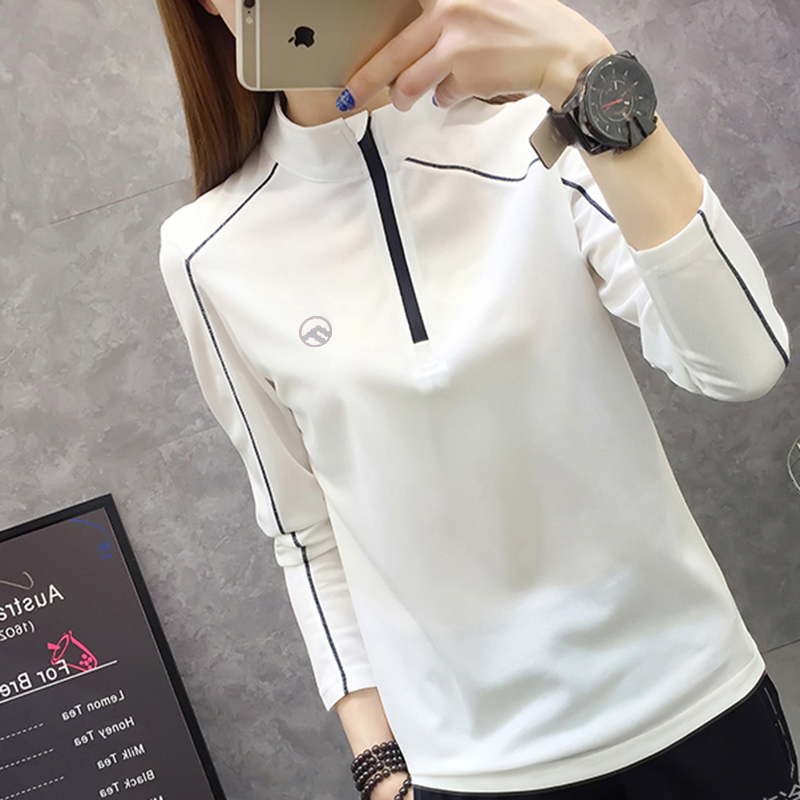 Spring Autumn Outdoor Speed Dry Jersey Woman Long Sleeve Sports T-shirt Mountaineering Fitness Quick Dry Clothes Breathable Loose Running Sports T-shirt