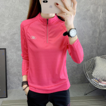 Quick Dry Clothes Lady Spring Summer Autumn Outdoor Casual Running Suction Sweating Speed Dry Coat Long Sleeve T-shirt Hiking Sport Big Code Blouse
