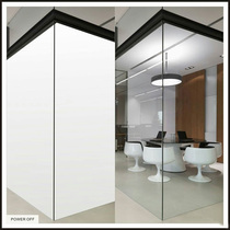 Electronically controlled atomized glass film household bathroom partition Electronic Atomization projection color changing glass intelligent dimming glass