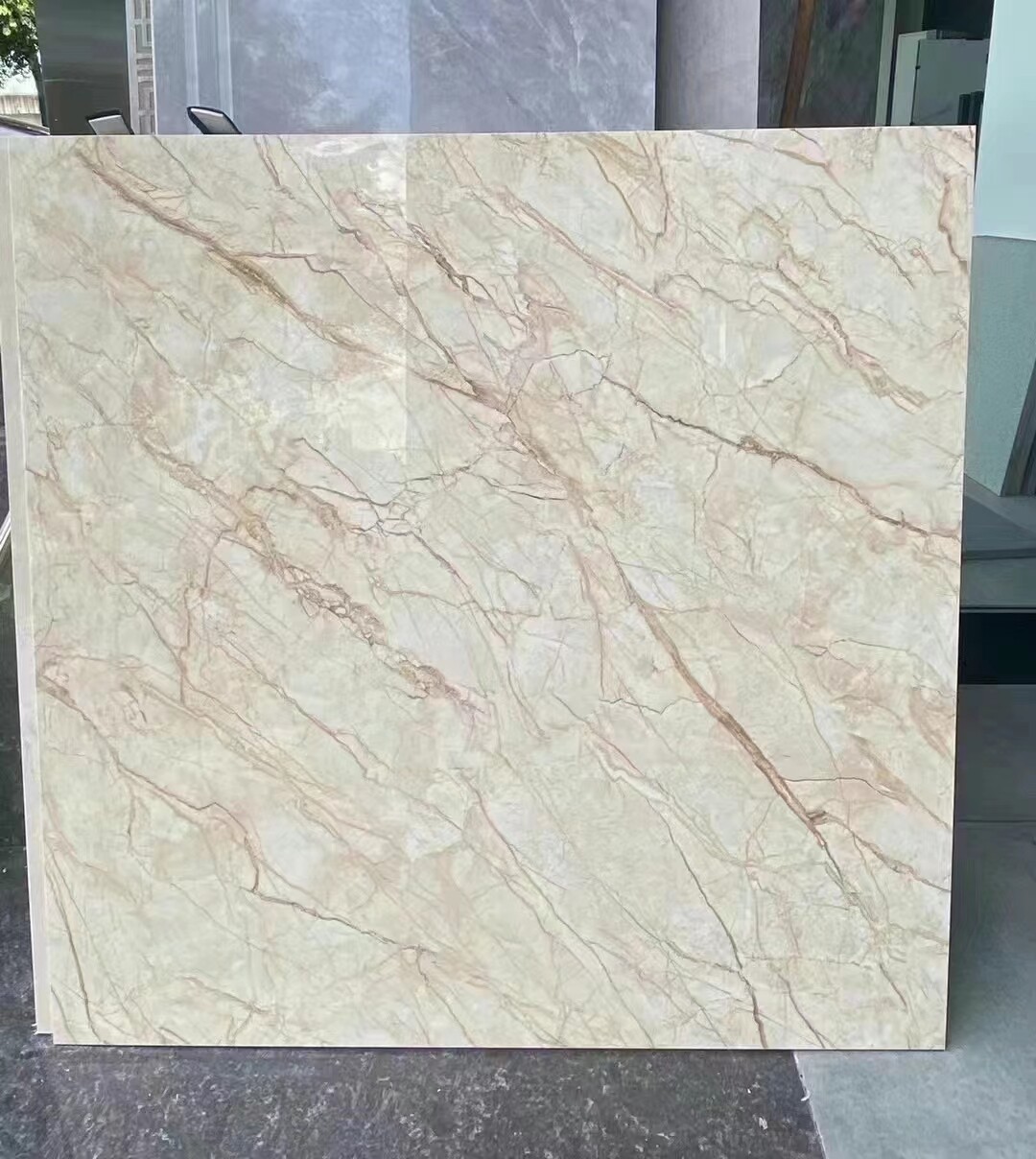 Sofifit Gold Tun Body Large Hairstone Anti Slip Wear and tiles 800 * 800 Living room Makeup Room Wall Brick