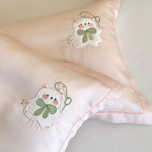 Лето Тианси подушка 48x74 Cool Ice Silk Case Case 40x60 латексная память.