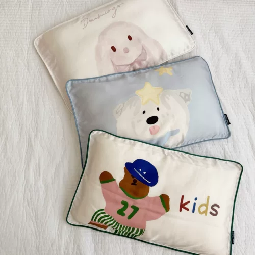 Шелковая наволочка, летняя детская подушка