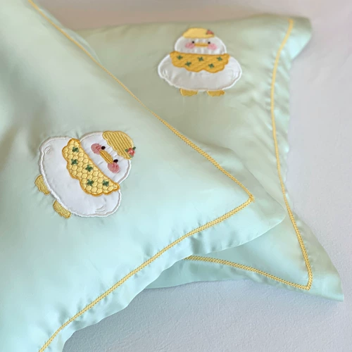 Лето Тианси подушка 48x74 Cool Ice Silk Case Case 40x60 латексная память.