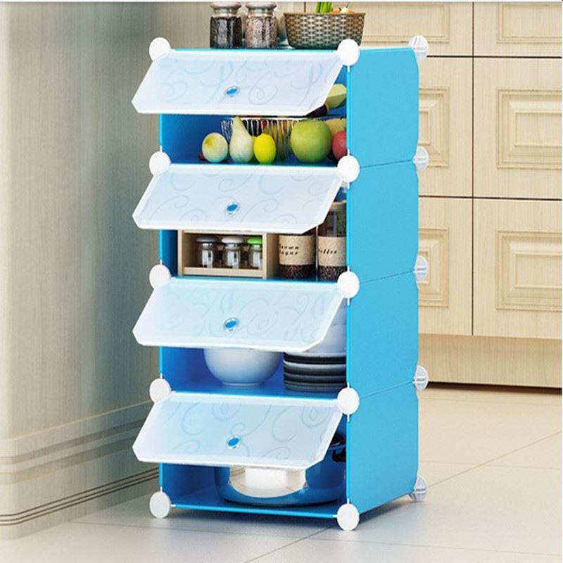 Bowl cabinet simple cabinet kitchen multi-layer functional economy assembly household space mini-collection storage
