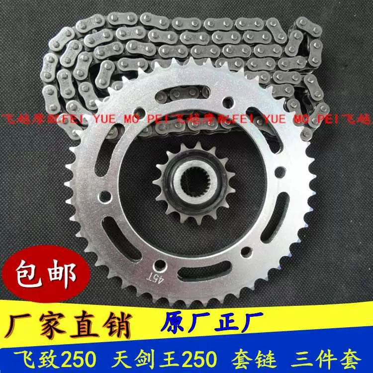 Bánh răng nhông xích Feizhi 250 nguyên bản của Yamaha Bánh răng xích Sword King YBR250 nguyên bản - Xe máy Gears