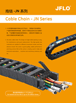 JFLO nylon heavy-duty drag chain JN55F 1 W Jinfulong closed outward-opening tank chain long-stroke drag chain