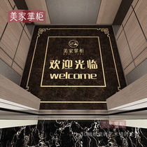 Elevator car tile imitation water jet mosaic floor tiles community sightseeing commercial elevator puzzle style floor tiles customization
