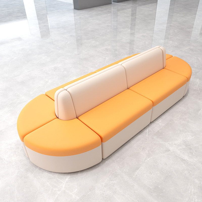Training institution kindergarten parents rest area hall negotiation leisure modern double-sided creative special-shaped sofa combination