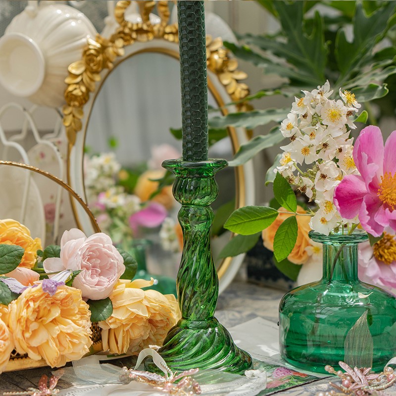 Retro forest ins style personality niche green high-end creative home B & B soft decoration ornaments shooting props