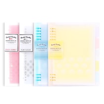 KOKUYO Japan national reputation loose-leaf book light color cookie soft light pure lattice shell removable B5 loose-leaf paper stationery A4A5 classification note coil book simple notebook students