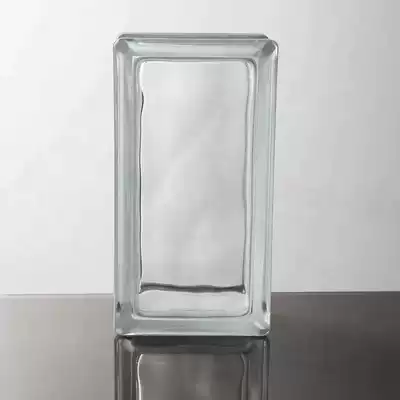 Super white glass brick transparent transparent transparent rectangular powder room long strip brick partition wall dry and wet entrance 190 90 80