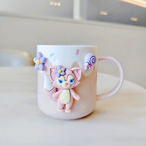 Cute Ling Na Bei Er Kids Washing Cup Cartoon Clow M Girl Gargle Cup Good-looking Teeth Brushing Cup Creative