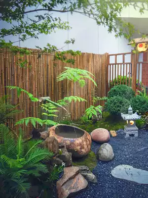 Anti-corrosion bamboo fence Fence fence Outdoor bamboo courtyard bamboo row garden railing Outdoor partition fence Wall guardrail