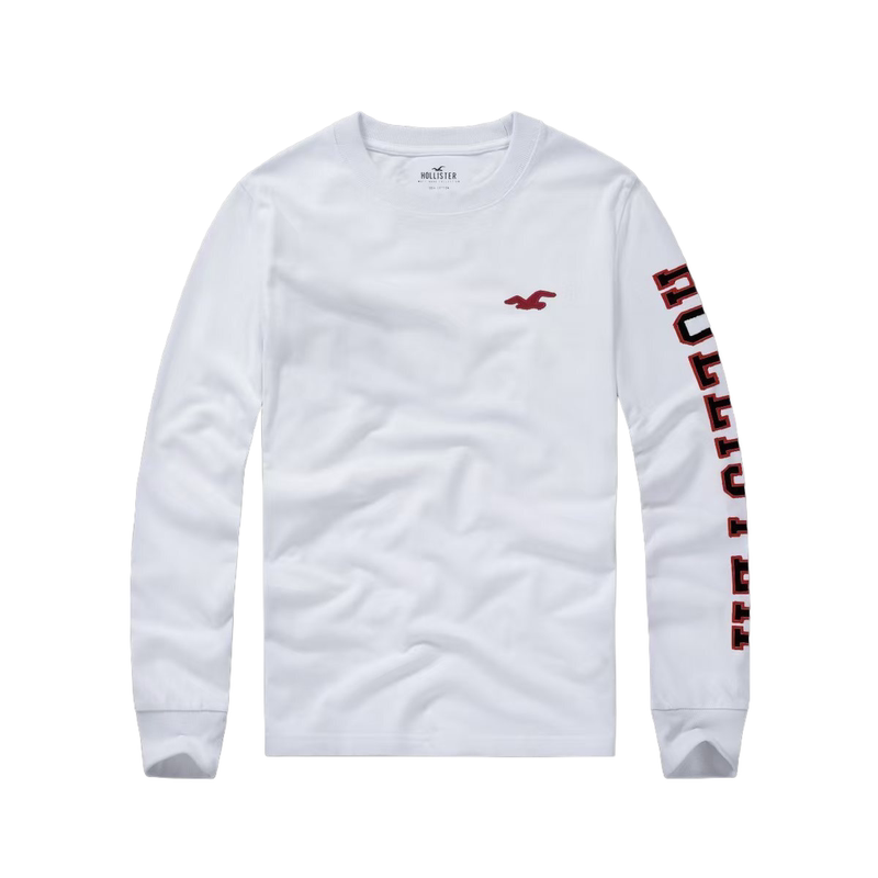 Special Offer Autumn and Winter Clothing American Fashion Seagull Long-Sleeve T-Shirt Men's Round Neck Solid Color Thick Top Slim Fit White Base Shirt Special Offer Autumn and Winter Clothing American Fashion Seagull Long-Sleeve T-Shirt Men's Round Neck Solid Color Thick Top Slim Fit White Base Shirt