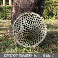 Двойной слой полый бамбук оригинальный цвет