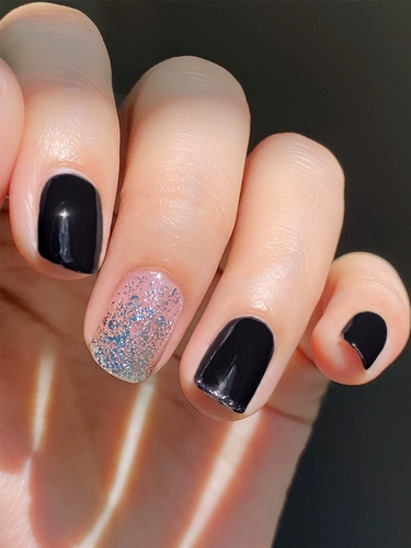 Lellmoll Momo лак для ногтей 12 Dark Night Pour Black