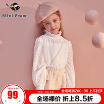 minipeace PEACEBIRD kids girls chiffon thin tops foreign fashion undershirt spring dress new Ole