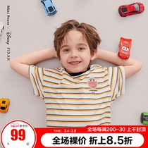 (Racing Story) minipeace peacebird boys short-sleeved tops summer T-shirt striped Ole