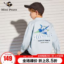 minipeace PEACEBIRD kids boys denim shirt spring wear new denim jacket tide brand foreign air Ole