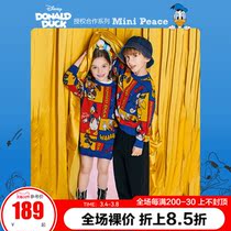 minipeace PEACEBIRD kids boys and girls cartoon sweater Donald Duck line shirt knitted foreign air Ole